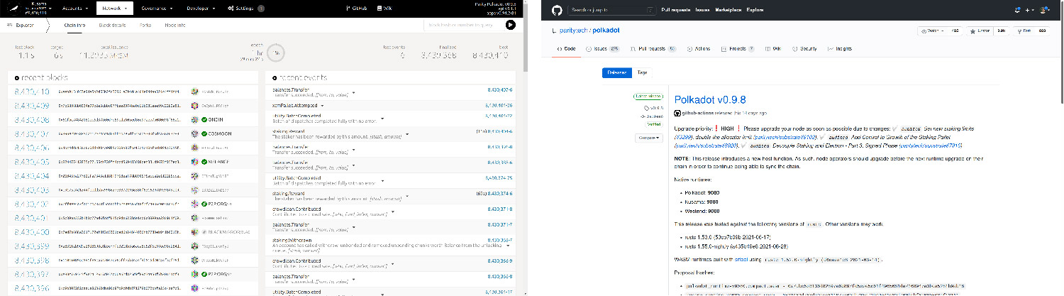 Kusama Relay Chain and Polkadot release 0.9.8