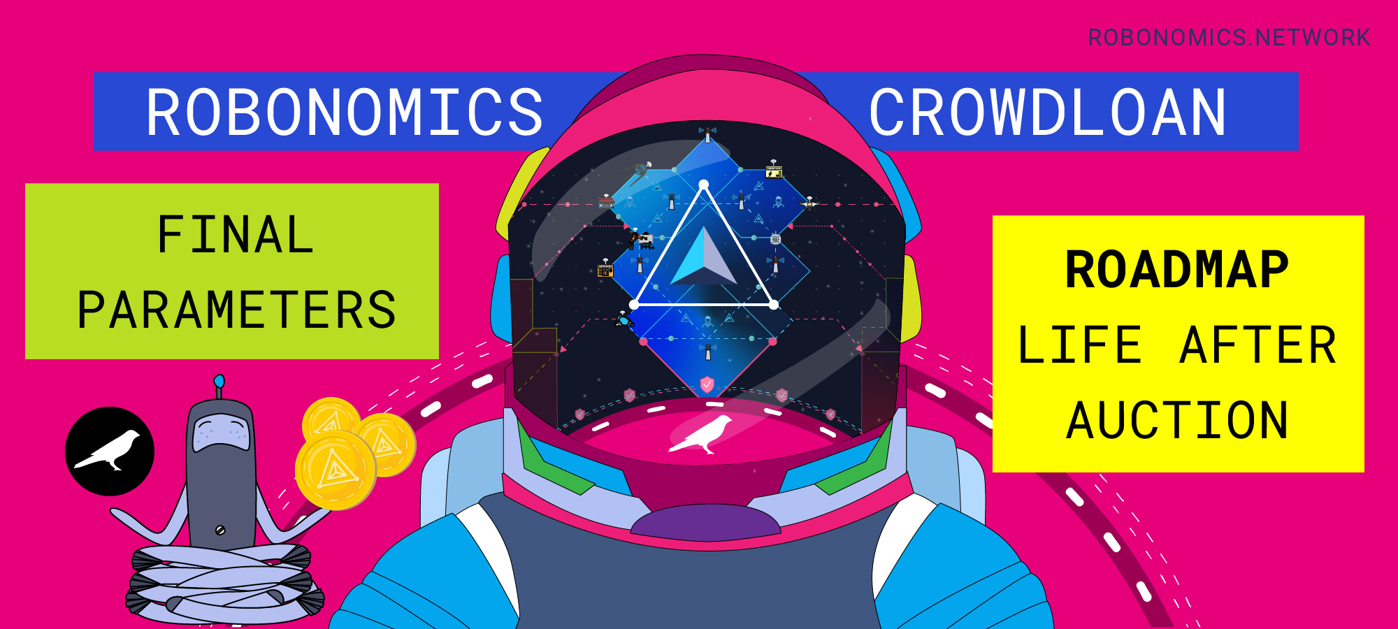 Robonomics Crowdloan final parameters and 48 weeks roadmap